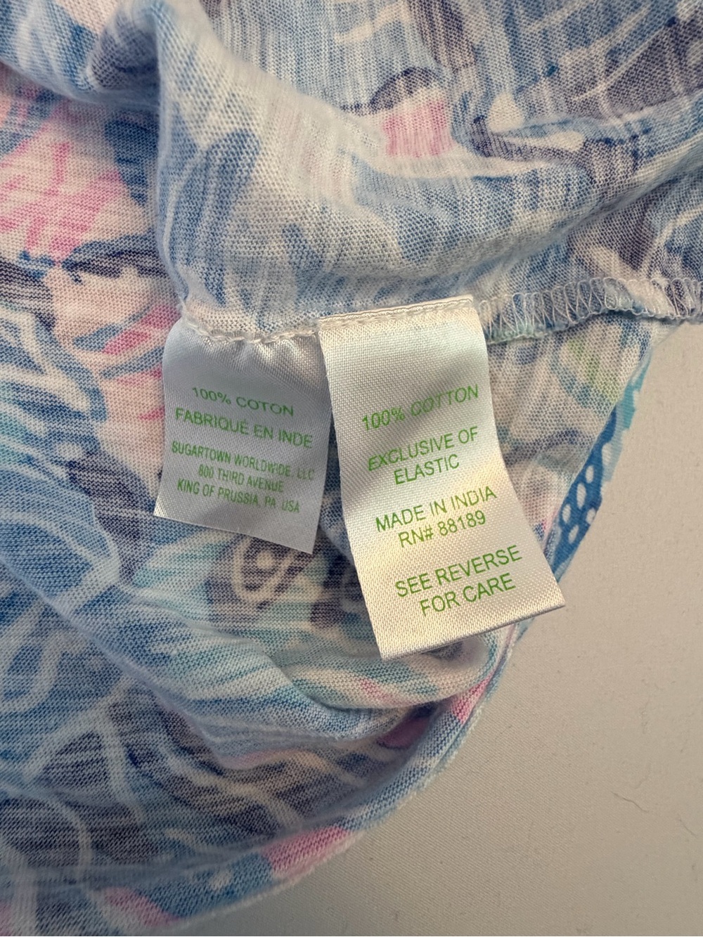 Lilly Pulitzer Blue & Pink Floral Sleeveless Tank Size XXS - Picture 7 of 9